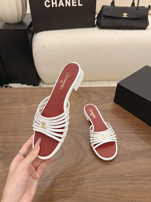 シャネル Spot Sale レディースストラップ付きローヒールサンダル