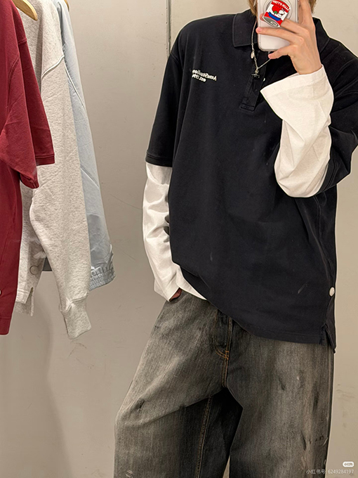 アクネストゥディオズ Acne Studios 最新の半袖ポロシャツ
