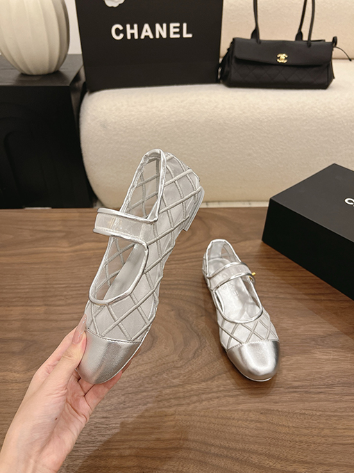 シャネルコピー Spot Sale レディースメッシュメリージェーンシューズ