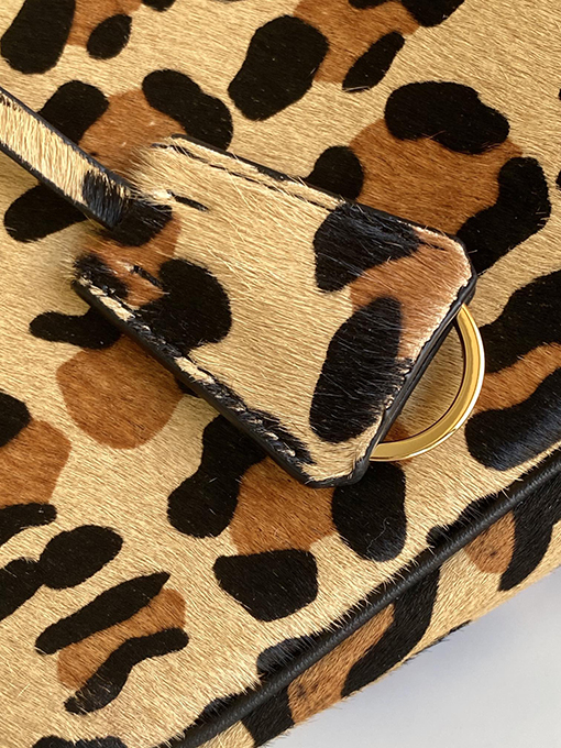 プラダ偽物 Arqué Hobo レディースヒョウ柄ハンドバッグ