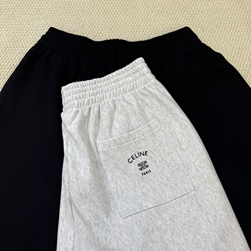 セリーヌ CELINE 刺繍入りポケット付き6/4丈ショーツ