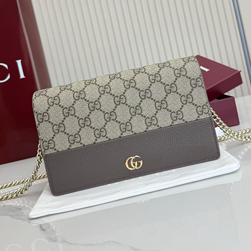 グッチ GG Marmont レディースシリーズチェーンウォレット