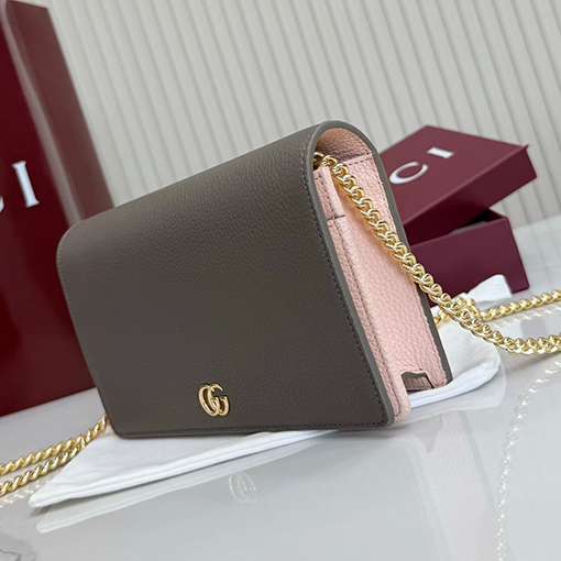 グッチコピー GG Marmont レディースクラシックシリーズチェーンウォレット