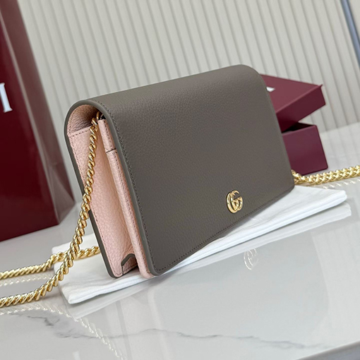グッチコピー GG Marmont レディースクラシックシリーズチェーンウォレット