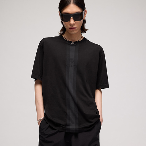 グッチスーパーコピー ロゴプリント半袖Tシャツ