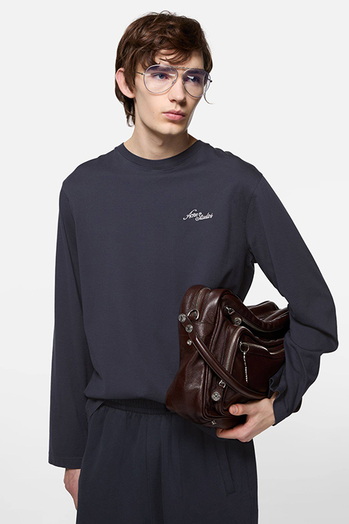 アクネストゥディオズ Acne Studios ロゴ刺繍入り長袖シャツ