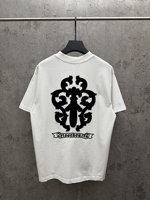 クロムハーツ 26SS 春夏新作 双层貼布刺繍 半袖Tシャツ