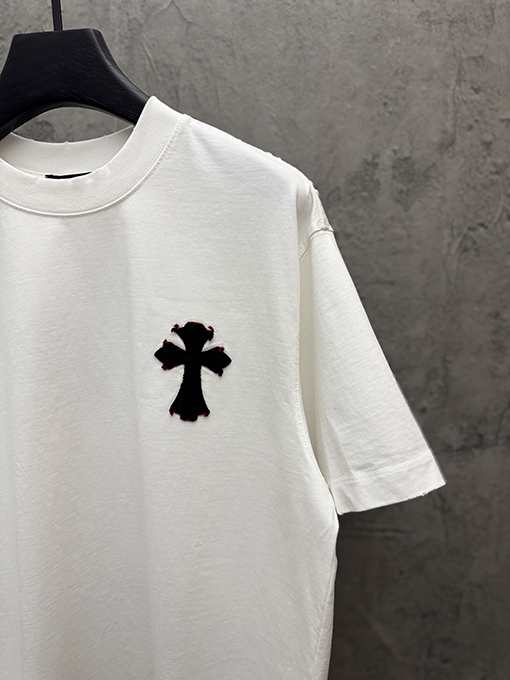 クロムハーツ 26SS 春夏新作 双层貼布刺繍 半袖Tシャツ