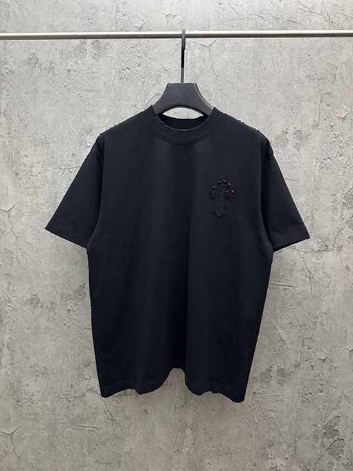 クロムハーツ 26SS 春夏新作 双层貼布刺繍 半袖Tシャツ