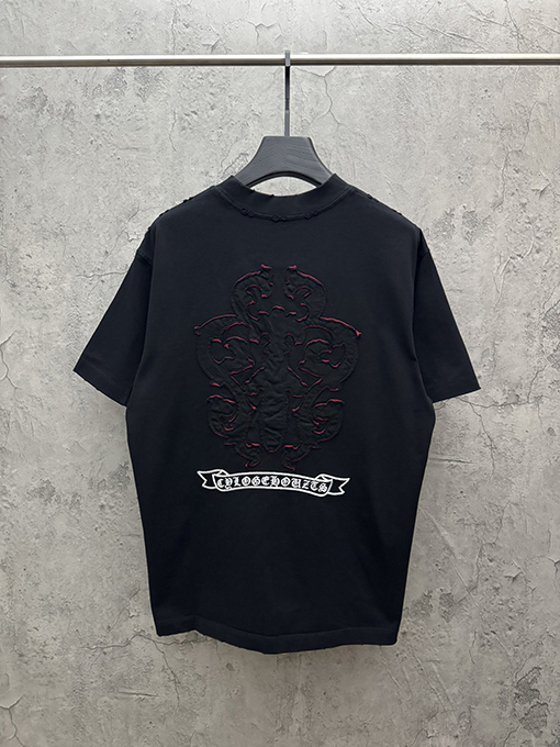 クロムハーツ 26SS 春夏新作 双层貼布刺繍 半袖Tシャツ