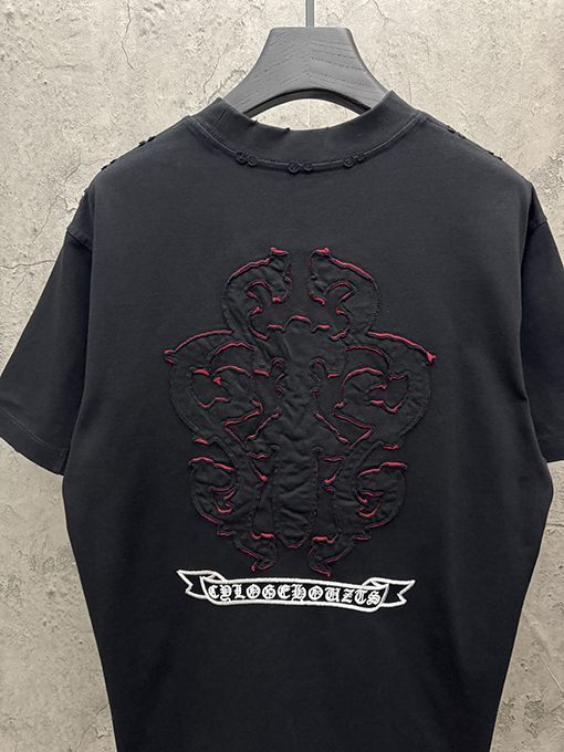 クロムハーツ 26SS 春夏新作 双层貼布刺繍 半袖Tシャツ