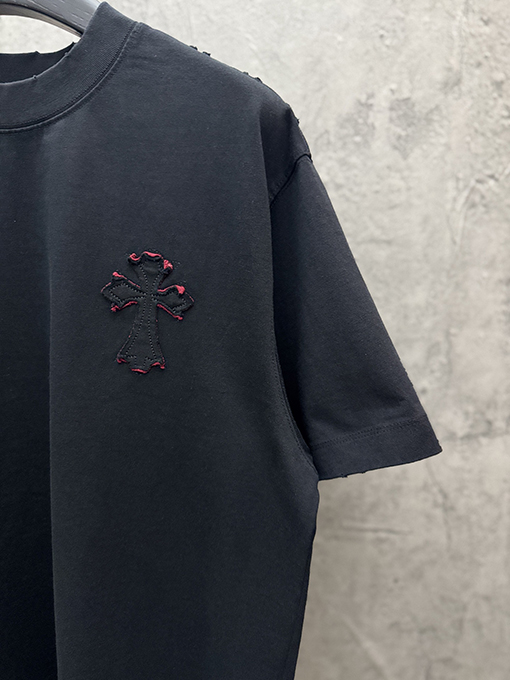 クロムハーツ 26SS 春夏新作 双层貼布刺繍 半袖Tシャツ