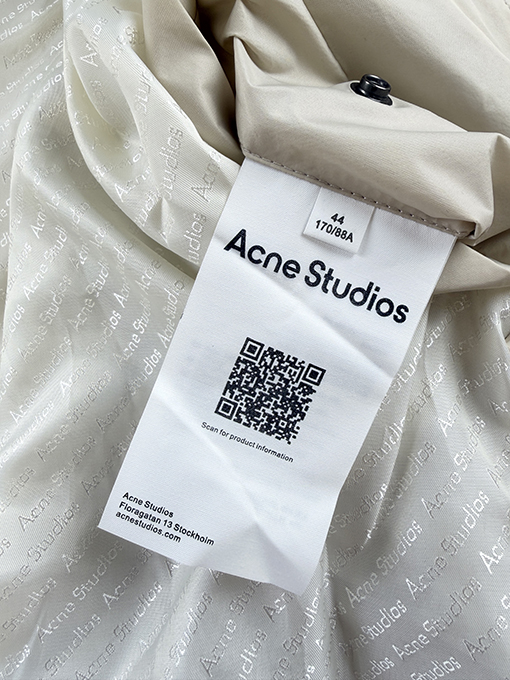 アクネストゥディオズ Acne Studios 1996 ロゴ入りテックファブリックジャケット