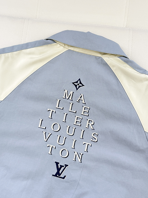 ルイヴィトンベースボールジャケットスーパーコピー LOUIS VUITTON 刺繍ロゴ入りベースボールジャケット