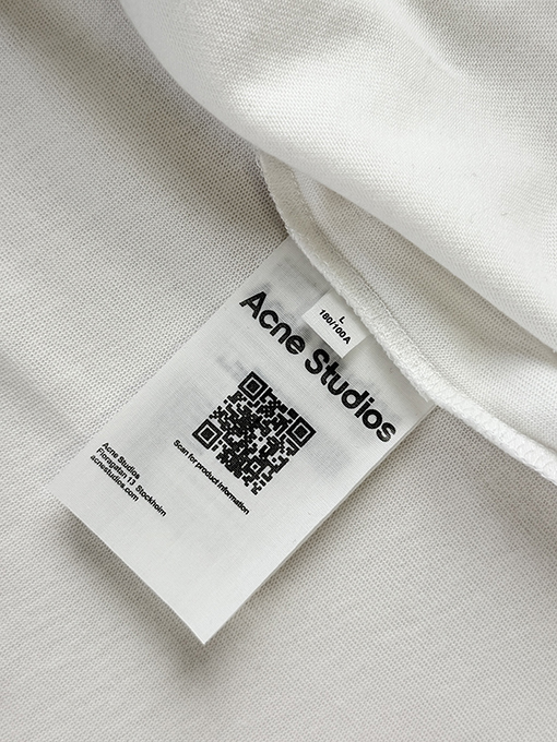 アクネストゥディオズコピー Acne Studios 刺繍入りストライプ柄長袖スウェットシャツ