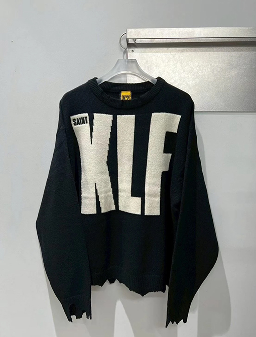 セント マイケルコピー Saint KLF 破壊するクルーネックセーター