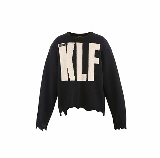 セント マイケルコピー Saint KLF 破壊するクルーネックセーター