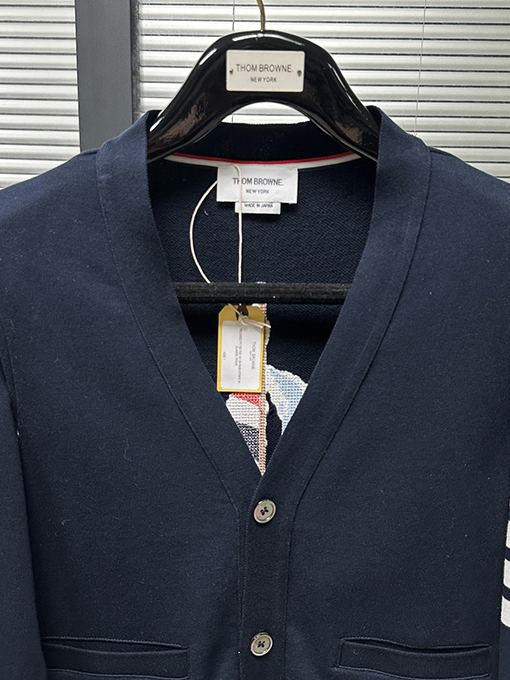 トムブラウン 背面にヨットの刺繍ヨット柄カーディガン