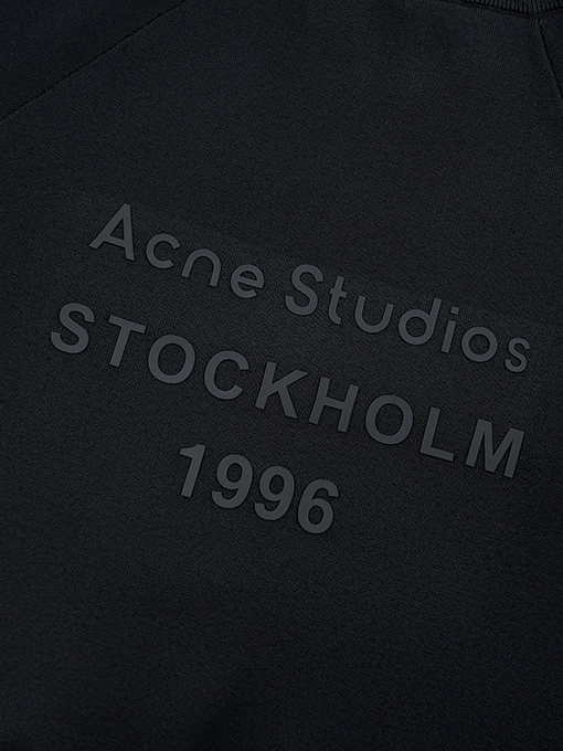 アクネストゥディオズ Acne Studios レターロゴ入りレザージップアップニットセーター