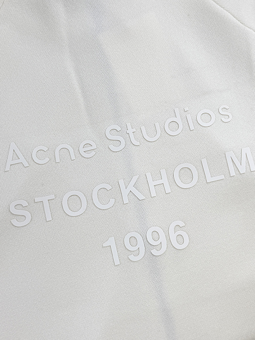 アクネストゥディオズ Acne Studios レターロゴ入りレザージップアップニットセーター