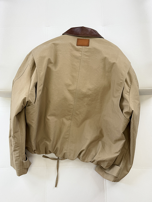 アクネストゥディオズ Acne Studios レザーロゴ入りツイルコットンジャケット
