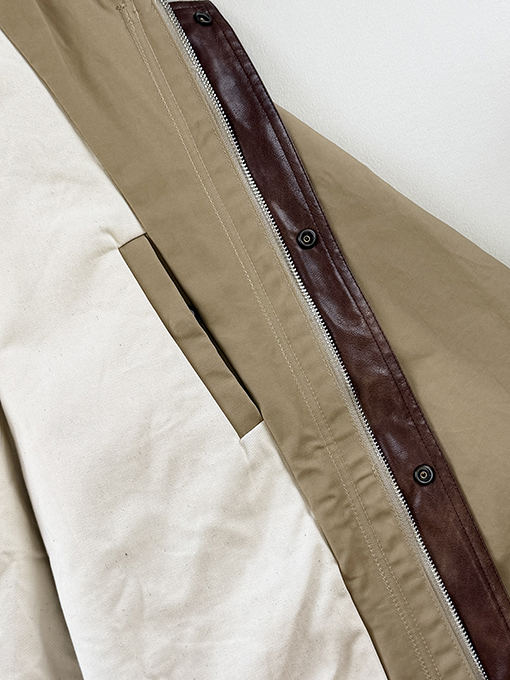 アクネストゥディオズ Acne Studios レザーロゴ入りツイルコットンジャケット