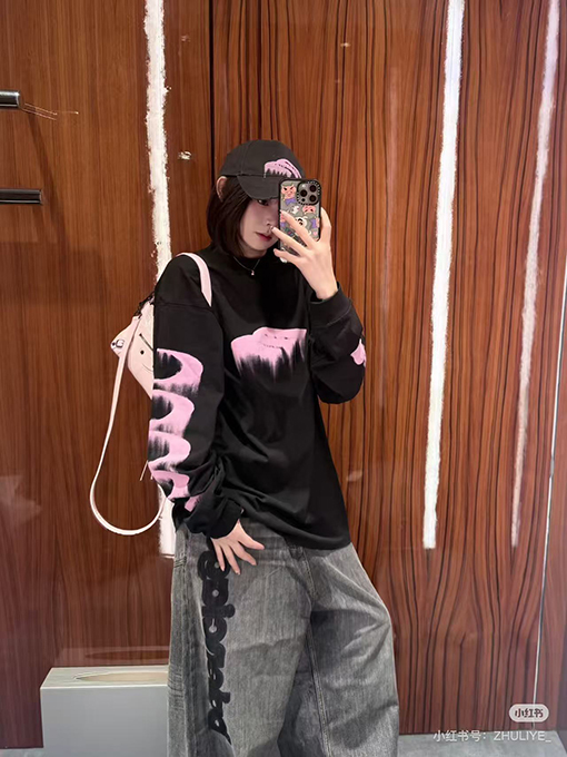 バレンシアガ偽物 BALENCIAGA 文字刺繍入り3Mダイレクトプリント長袖シャツ