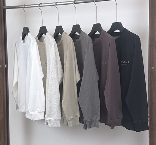 フィアオブゴッド ESSENTIALS FEAR OF GOD 秋 360g ヘビーウェイト ピュアコットン テリークロス クルーネック スウェットシャツ