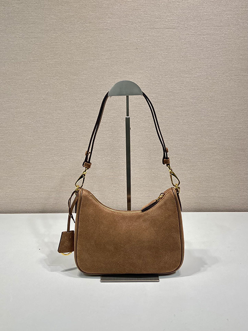 プラダ Hobo レディーススエード製クロスボディバッグ
