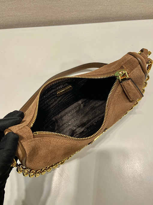 プラダ Hobo レディーススエード製クロスボディバッグ