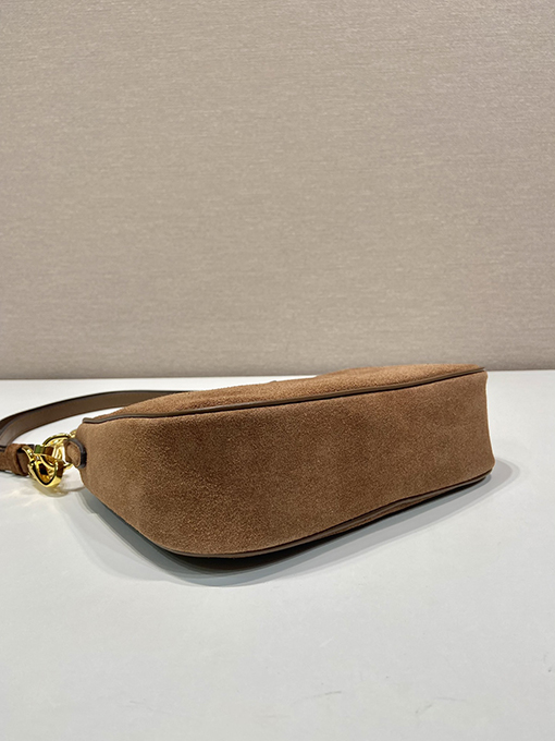 プラダ Hobo レディーススエード製クロスボディバッグ