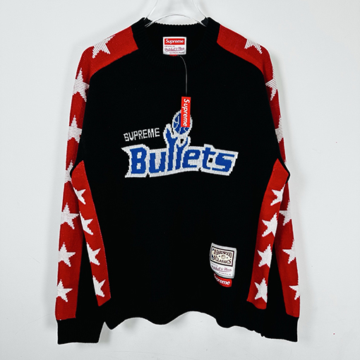 シュプリームクルーネックセータースーパーコピー Supreme バレットチーム レトロ スポーティ クルーネックセーター