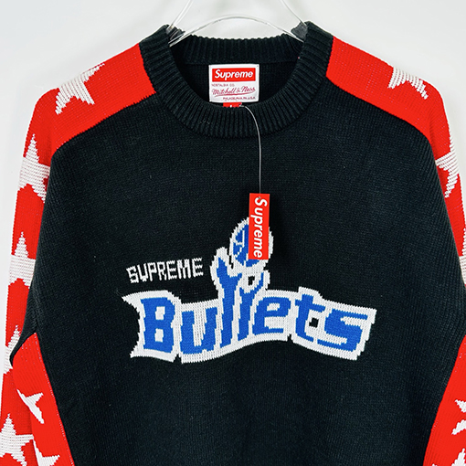 シュプリームクルーネックセータースーパーコピー Supreme バレットチーム レトロ スポーティ クルーネックセーター