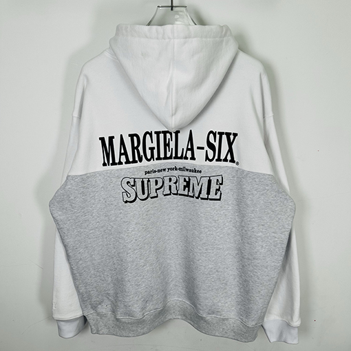 シュプリーム X マルタンマルジェラコピー Supreme イーグル柄ジップアップパーカー