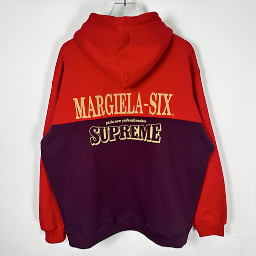 シュプリーム X マルタンマルジェラコピー Supreme イーグル柄ジップアップパーカー