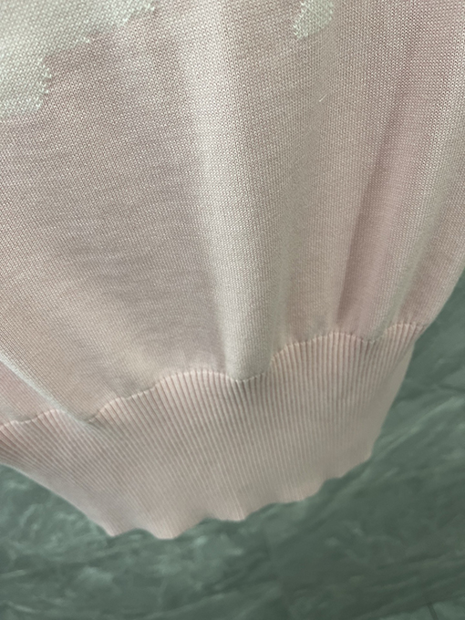 トムブラウン 綿100%ストレッチのクルーネックニット半袖Tシャツ