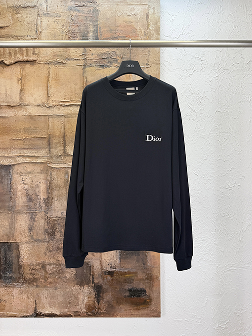 ディオールコピー Dior ロゴ刺繍入り長袖シャツ