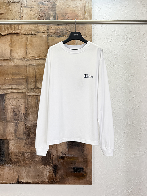 ディオールコピー Dior ロゴ刺繍入り長袖シャツ