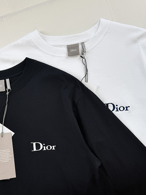 ディオールコピー Dior ロゴ刺繍入り長袖シャツ
