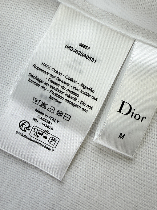 ディオールコピー Dior ロゴ刺繍入り長袖シャツ