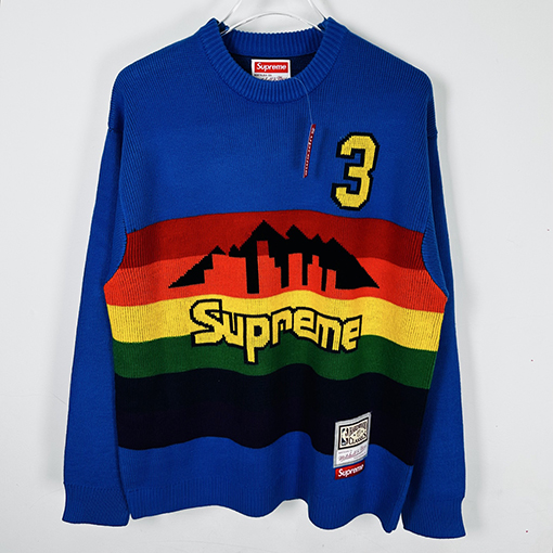 シュプリーム偽物 Supreme ゴールドラッシュシティスカイラインクルーネックセーター