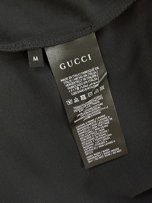 グッチコピー Gucci TPU グリッター文字プリント半袖Tシャツ