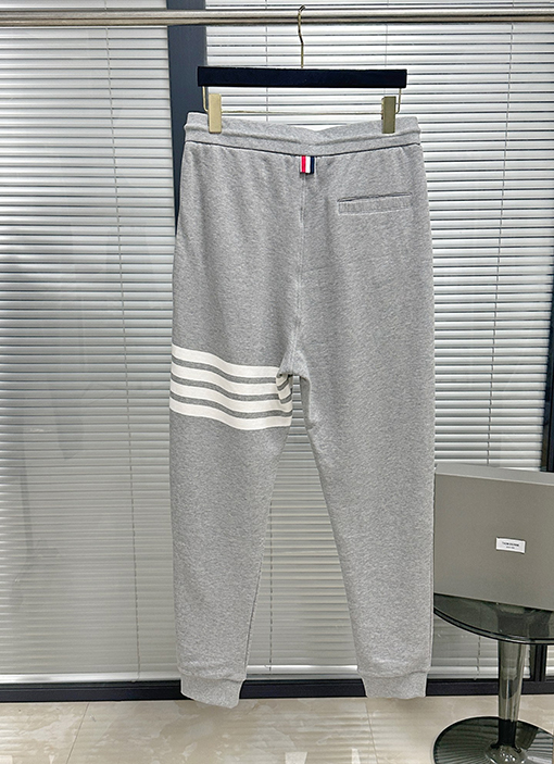 トムブラウン 七夕限定糸染め四本ストライプハート柄パンツ