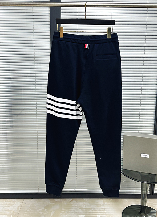 トムブラウン 七夕限定糸染め四本ストライプハート柄パンツ