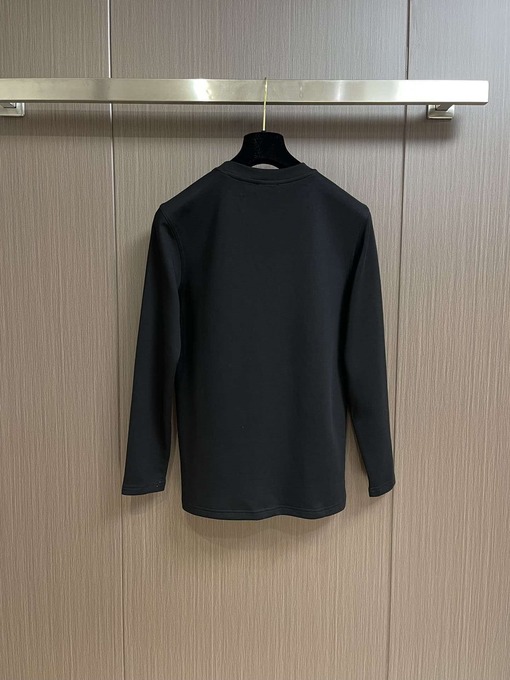 セリーヌ CELINE クラシックなロゴプリントクルーネック長袖シャツ
