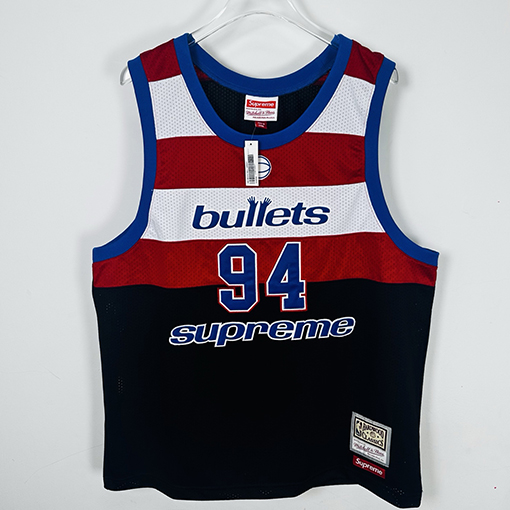 シュプリーム SUPREME コラボレーション レトロメッシュ カラーブロック ロゴ ナンバー94 バスケットボールベスト