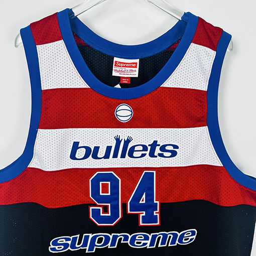 シュプリーム SUPREME コラボレーション レトロメッシュ カラーブロック ロゴ ナンバー94 バスケットボールベスト