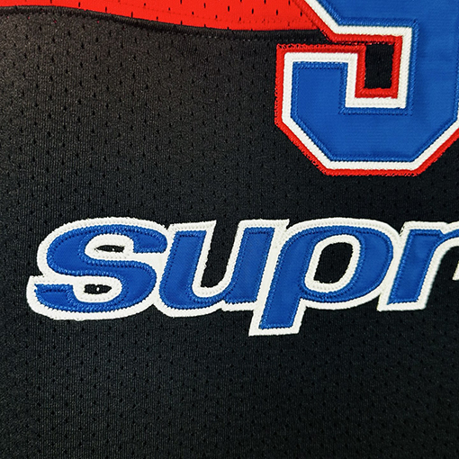 シュプリーム SUPREME コラボレーション レトロメッシュ カラーブロック ロゴ ナンバー94 バスケットボールベスト