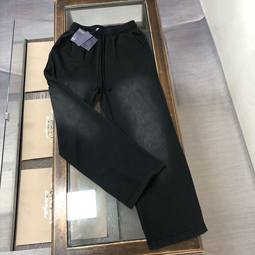 プラダ偽物 最新のカップルスタイル ウォッシュドスウェットパンツ ストレートレッグパンツ