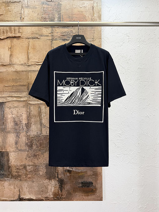 ディオール 白鯨の刺繍入り半袖Tシャツ